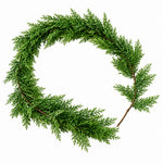 Load image into Gallery viewer, Green wreath made of branches on a white background