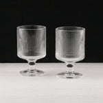 Load image into Gallery viewer, Striped Design Wine Glass