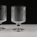 Load image into Gallery viewer, Striped Design Wine Glass
