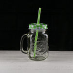 Load image into Gallery viewer, Mason Jar with Handle Straw