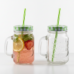 Load image into Gallery viewer, Mason Jar with Handle Straw
