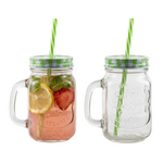 Load image into Gallery viewer, Mason Jar with Handle Straw