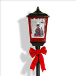 Load image into Gallery viewer, Dark red and black brush gold lamp - 157cm LED018