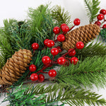 Load image into Gallery viewer, Mix leaf berry sprig 58cm - BAF058