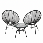 Load image into Gallery viewer, Black Verandah Chair Set