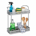 Load image into Gallery viewer, Two-Tier White Rectangular Hanging Rack