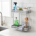 Load image into Gallery viewer, Two-Tier White Rectangular Hanging Rack