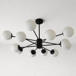 Load image into Gallery viewer, Black 12 Bulbs Ceiling Light