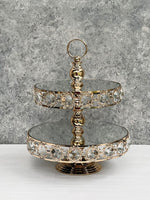 Load image into Gallery viewer, Crystal Two-Tier Stand