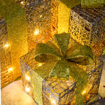 Load image into Gallery viewer, RG LED Gift Box R/Gold LED027