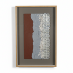 Load image into Gallery viewer, Rust White Textured Framed Art