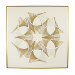 Load image into Gallery viewer, Gold Geometric Star Framed Art