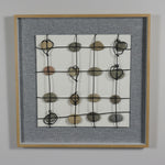 Load image into Gallery viewer, Black Gold Disc Grid Art