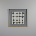 Load image into Gallery viewer, Black Gold Disc Grid Art