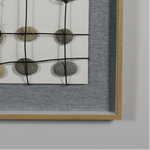 Load image into Gallery viewer, Black Gold Disc Grid Art