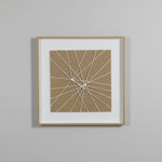 Load image into Gallery viewer, White Starburst Thread Framed Art