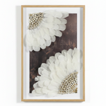 Load image into Gallery viewer, White Floral Diptych Framed Art