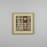 Load image into Gallery viewer, Gold Disc Grid Framed Art