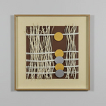 Load image into Gallery viewer, Gold Disc Grid Framed Art
