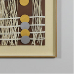 Load image into Gallery viewer, Gold Disc Grid Framed Art