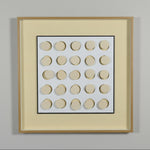 Load image into Gallery viewer, Neutral Disc Grid Framed Art
