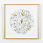 Load image into Gallery viewer, White Feather Medallion Framed Art
