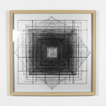 Load image into Gallery viewer, Black Tunnel Sketch Framed Art