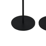 Load image into Gallery viewer, Gold Top Black Taper Candle Holder Set