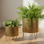 Load image into Gallery viewer, Steel Gold Vase