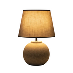Load image into Gallery viewer, Grey Speckled Globe Table Lamp
