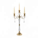 Load image into Gallery viewer, 5 Arm Gold Candelabra
