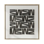 Load image into Gallery viewer, Black Geometric Pattern Framed Art