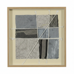 Load image into Gallery viewer, Neutral Patchwork Framed Art