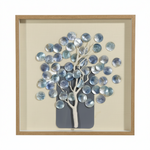 Load image into Gallery viewer, Blue Bubble Tree Framed Art