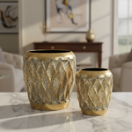 Load image into Gallery viewer, Moroccan-Inspired Metal Planter