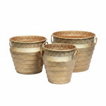 Load image into Gallery viewer, Indian-Inspired Hammered Metal Planter