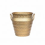 Load image into Gallery viewer, Indian-Inspired Hammered Metal Planter