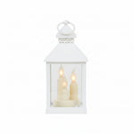 Load image into Gallery viewer, White Lantern With 4 Candles