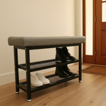 Load image into Gallery viewer, Rectangular Cushioned Stool