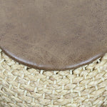 Load image into Gallery viewer, Woven Pouf Ottoman