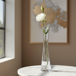Load image into Gallery viewer, Clear Slanted Bud Vase