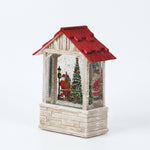 Load image into Gallery viewer, Christmas Cabin Snow Lantern