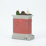 Load image into Gallery viewer, Stocking Mantel Snow Fireplace