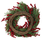 Load image into Gallery viewer, Berryburst Evergreen Wreath