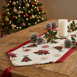 Load image into Gallery viewer, Christmas Motif Table Runner
