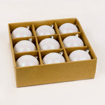 Load image into Gallery viewer, 8cm White Bauble pack