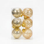 Load image into Gallery viewer, Golden Tracery Clear Baubles