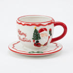 Load image into Gallery viewer, Santa Ribbon Teacup Duo