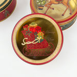 Load image into Gallery viewer, Round Christmas Keepsake Tins