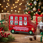 Load image into Gallery viewer, Christmas Doubledecker Bus Tin